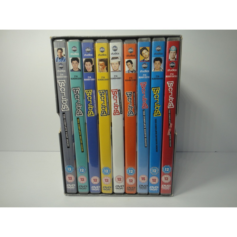 Scrubs The Complete Collection DVD Box Set Seasons 1-9 ABC Studios Vintage EUC